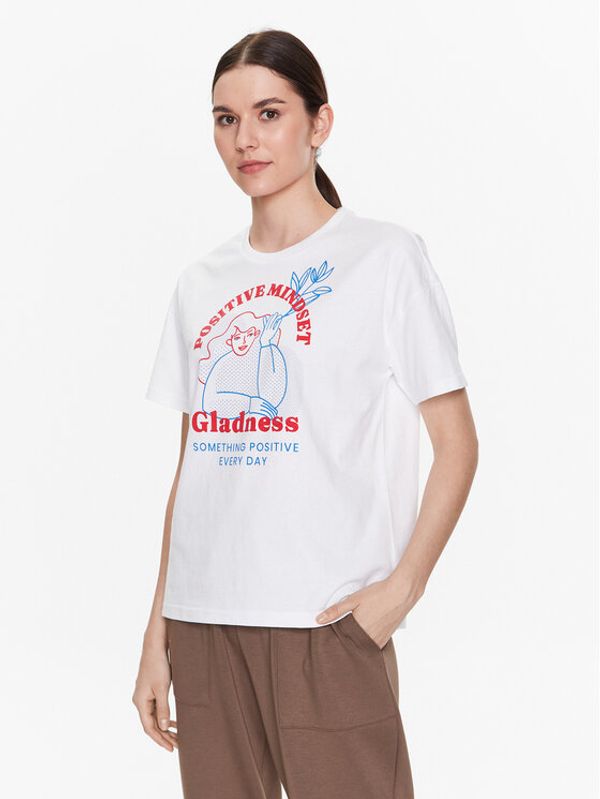 Outhorn Outhorn Тишърт TTSHF415 Бял Regular Fit