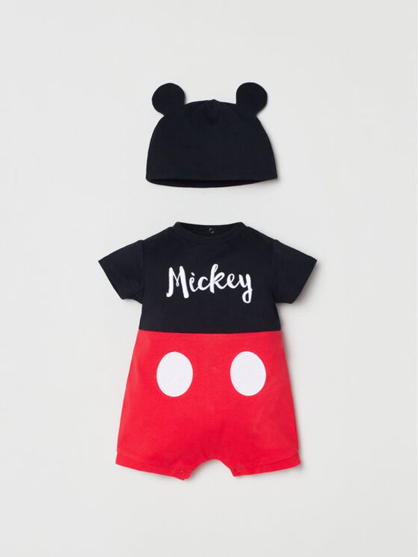 OVS OVS Бебешки гащеризон със стъпала 1767227 Черен Regular Fit