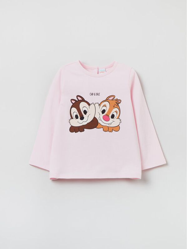 OVS OVS Блуза Chip & Dale 1625506 Розов Regular Fit