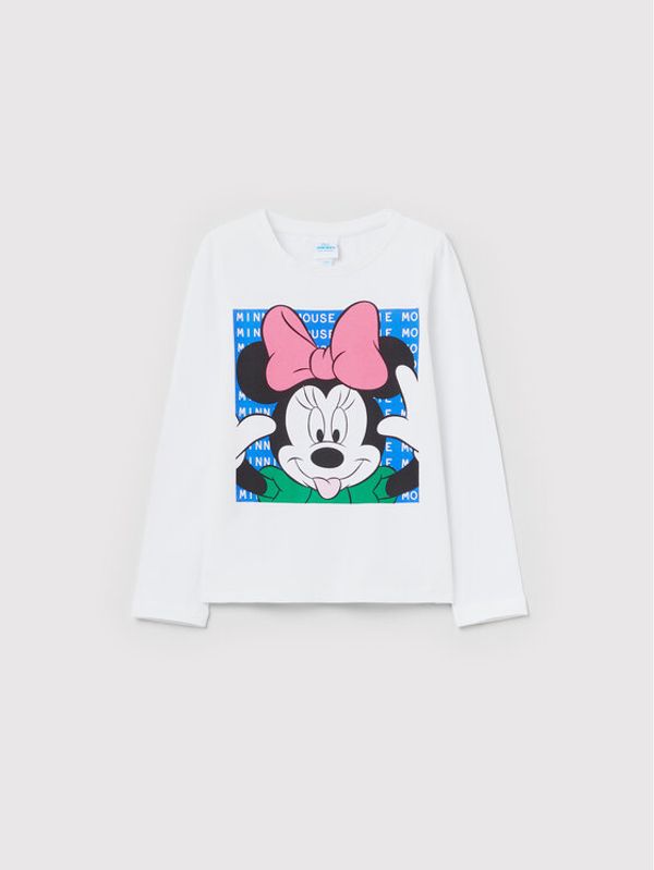 OVS OVS Блуза MICKEY & FRIENDS 1434299 Бял Regular Fit