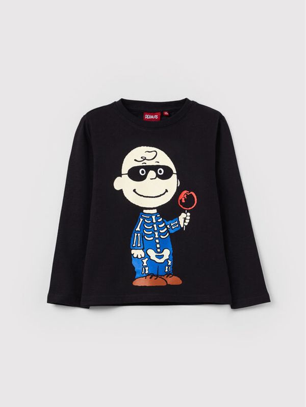 OVS OVS Блуза PEANUTS 1331206 Черен Regular Fit