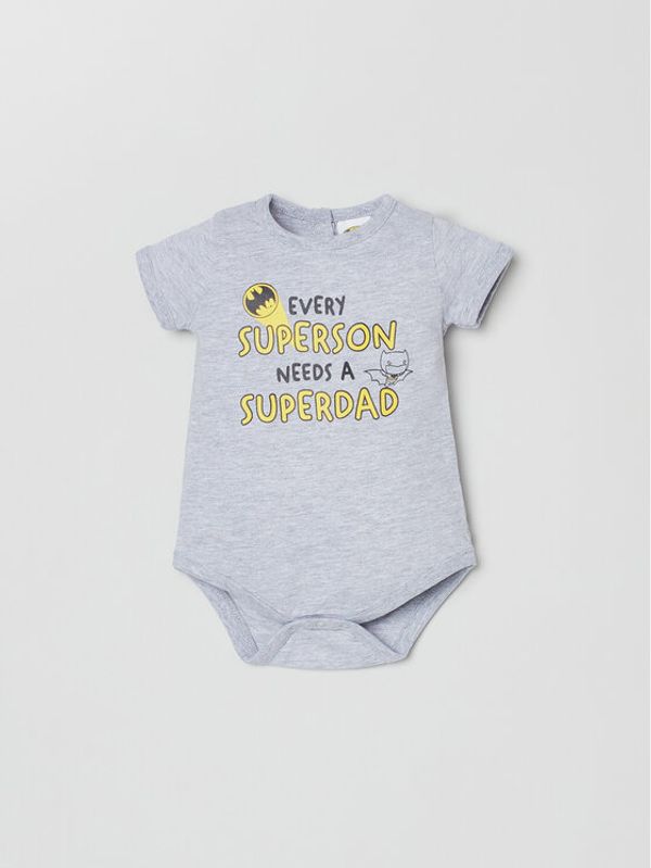 OVS OVS Боди 1767245 Сив Regular Fit