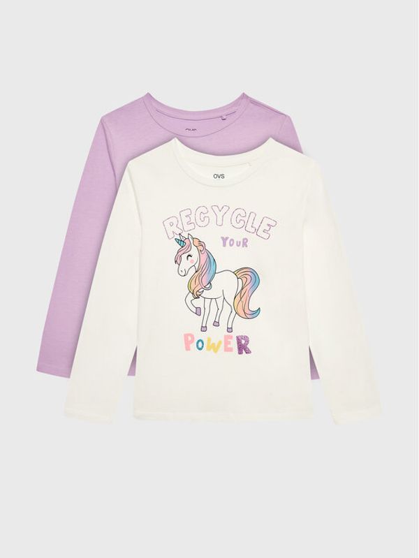 OVS OVS Комплект 2 блузи 1703625 Цветен Regular Fit