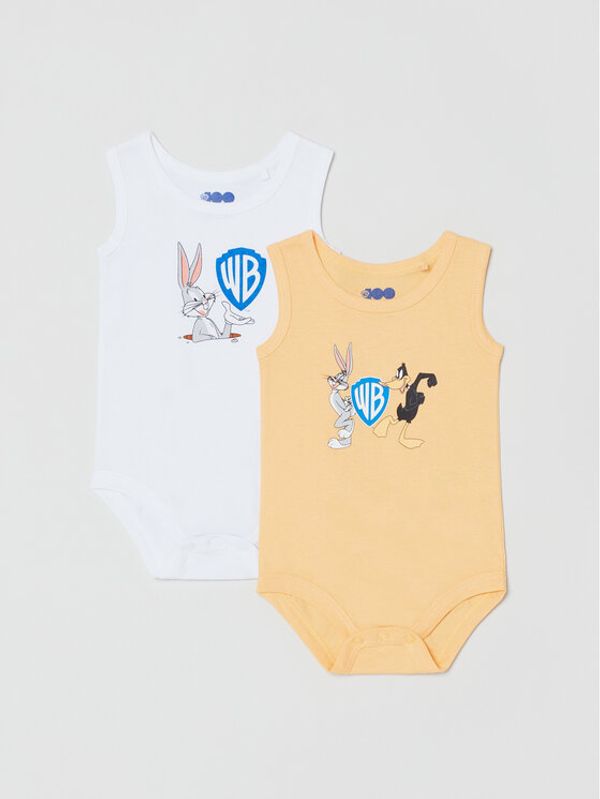 OVS OVS Комплект 2 чифта боди 1759320 Оранжев Regular Fit