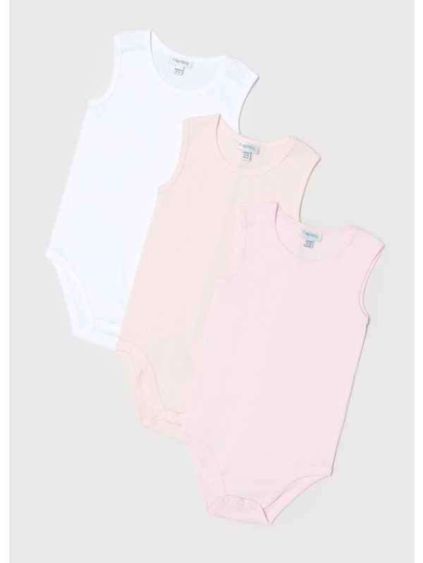 OVS OVS Комплект 3 чифта боди 1516922 Розов Regular Fit