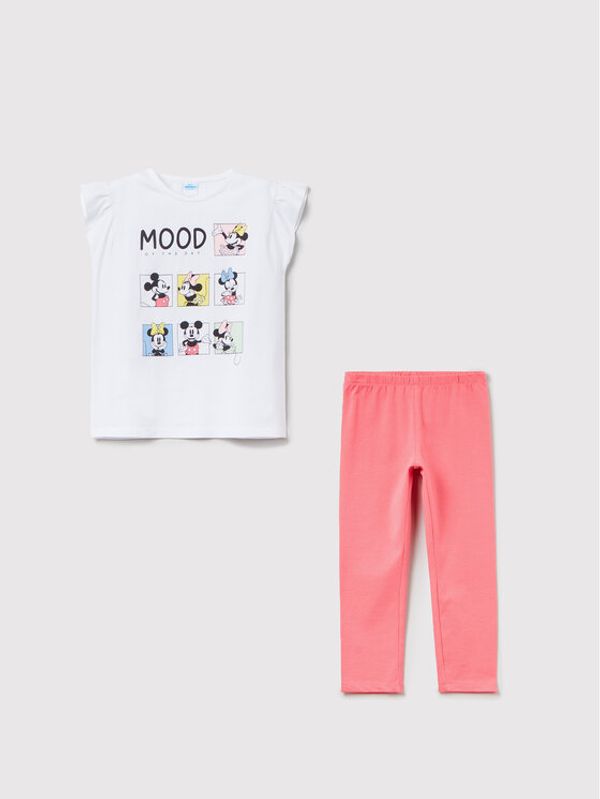 OVS OVS Комплект блуза и клин 1489124 Бял Regular Fit