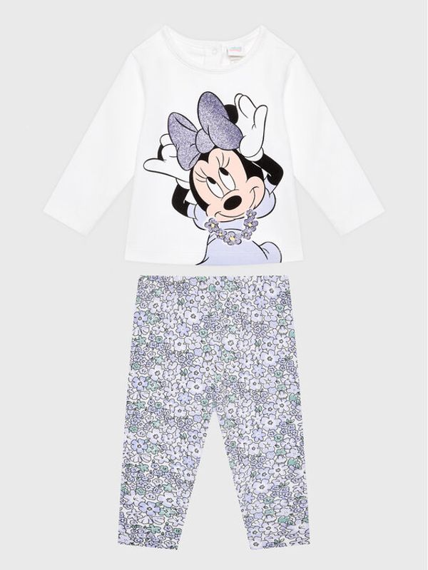 OVS OVS Комплект блуза и клин DISNEY 1756975 Бял Regular Fit