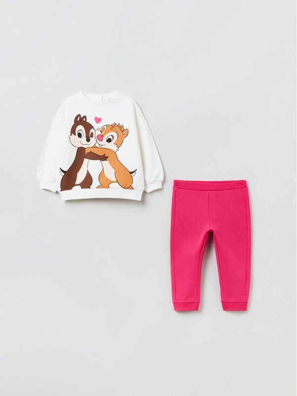 OVS OVS Комплект блуза и панталон Chip & Dale 1625501 Бял Regular Fit