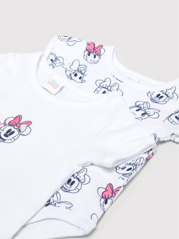 OVS OVS Комплект от 2 броя детски бодита DISNEY 1435545 Бял Regular Fit
