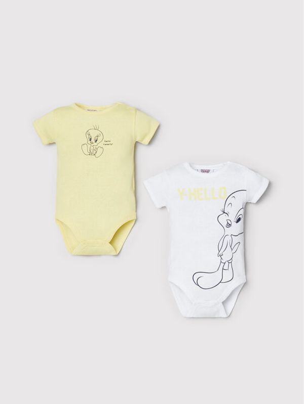 OVS OVS Комплект от 2 броя детски бодита LOONEY TUNES 1443270 Цветен