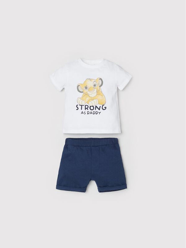 OVS OVS Комплект тишърт и панталонки DISNEY 1476910 Бял Regular Fit
