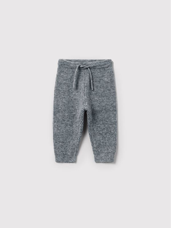OVS OVS Плетени панталони 1326677 Сив Regular Fit