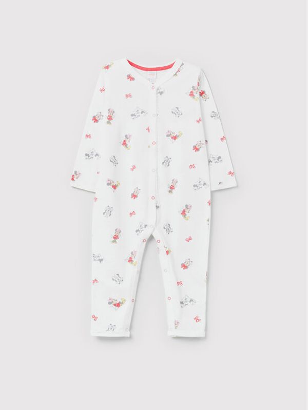 OVS OVS Ромпер DISNEY 1435855 Бял Regular Fit