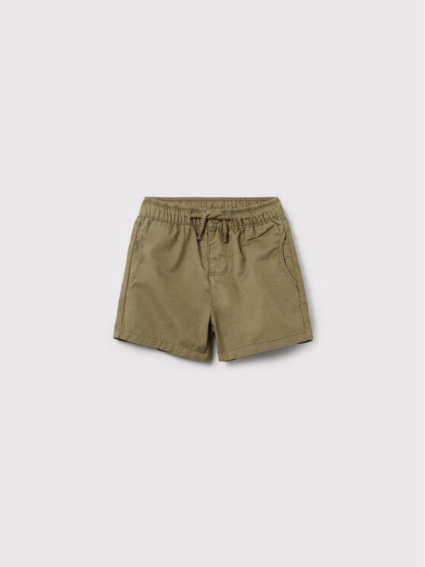 OVS OVS Шорти от плат 1474489 Зелен Regular Fit