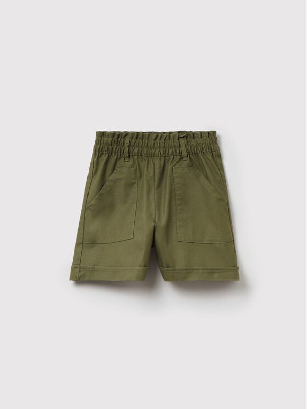 OVS OVS Шорти от плат 1488111 Зелен Regular Fit