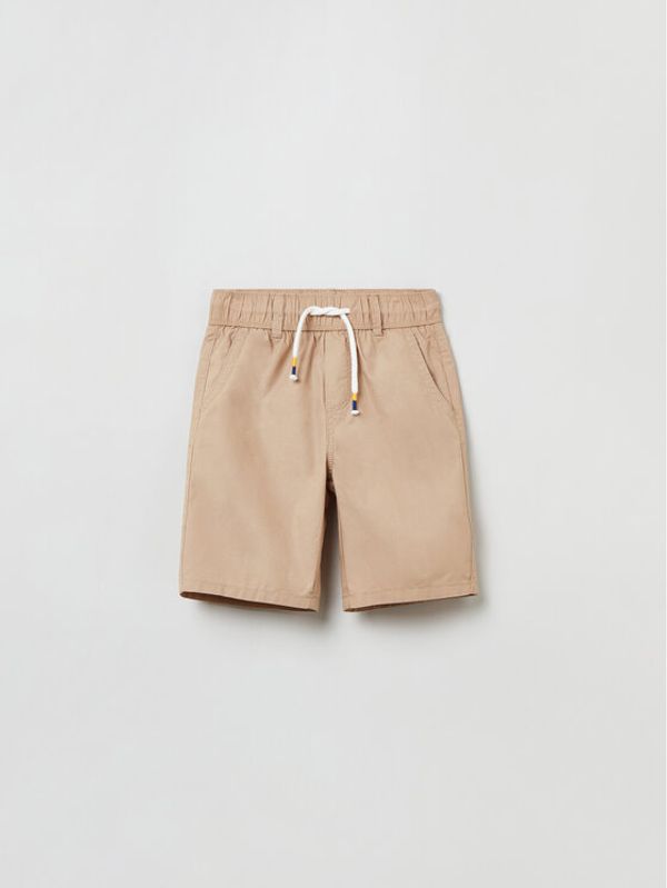 OVS OVS Шорти от плат 1758013 Кафяв Regular Fit