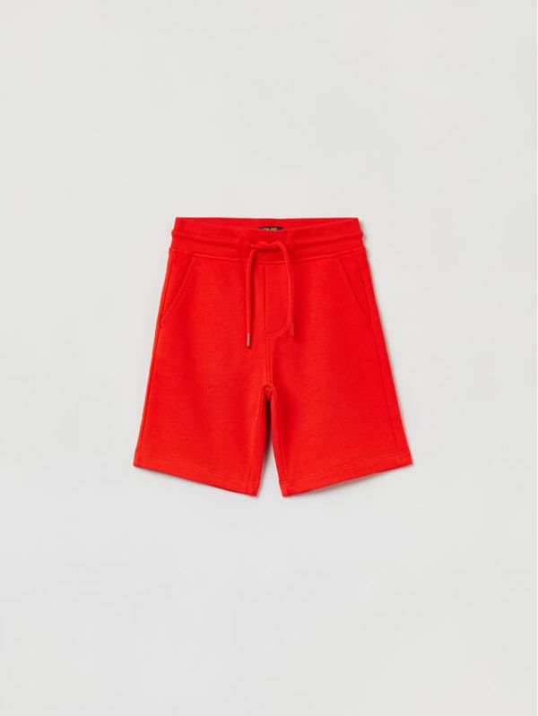 OVS OVS Шорти от плат 1762807 Червен Regular Fit