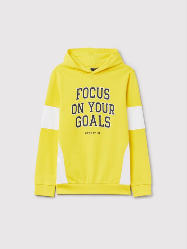 OVS OVS Суитшърт 1438339 Жълт Regular Fit