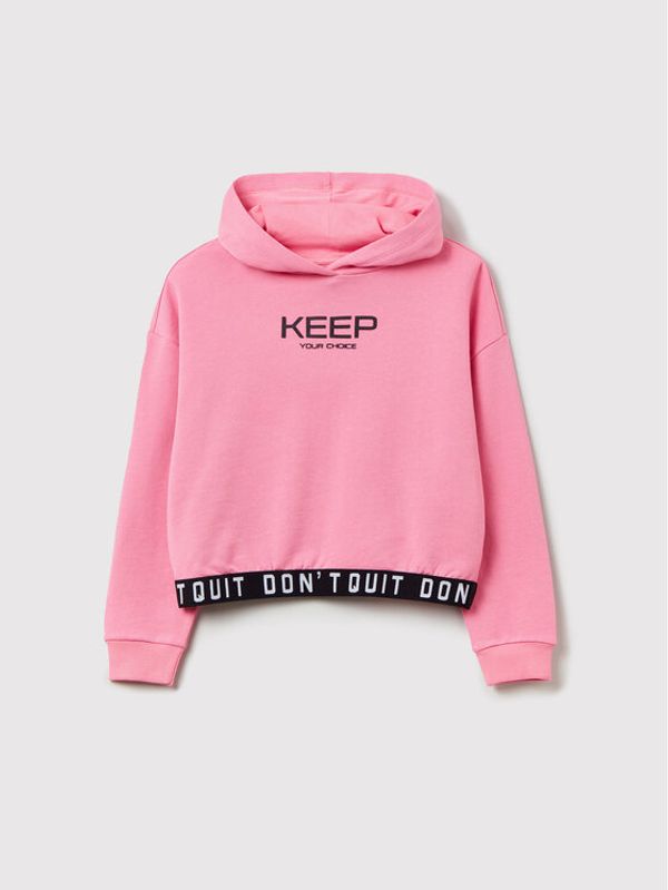 OVS OVS Суитшърт 1446985 Розов Regular Fit