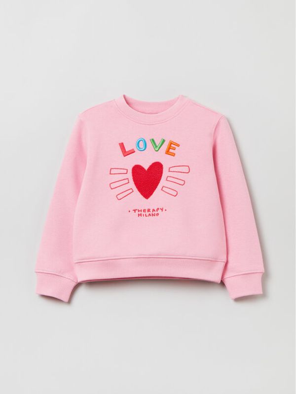 OVS OVS Суитшърт 1636558 Розов Regular Fit