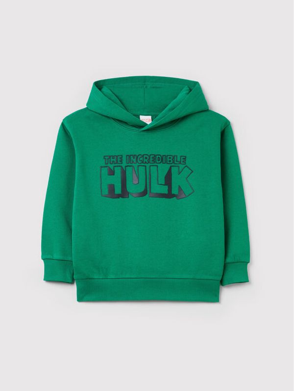 OVS OVS Суитшърт MARVEL 1435084 Зелен Regular Fit