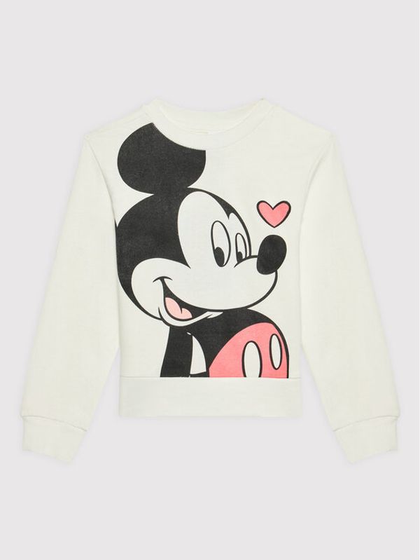 OVS OVS Суитшърт MICKEY & FRIENDS 1349524 Бял Regular Fit