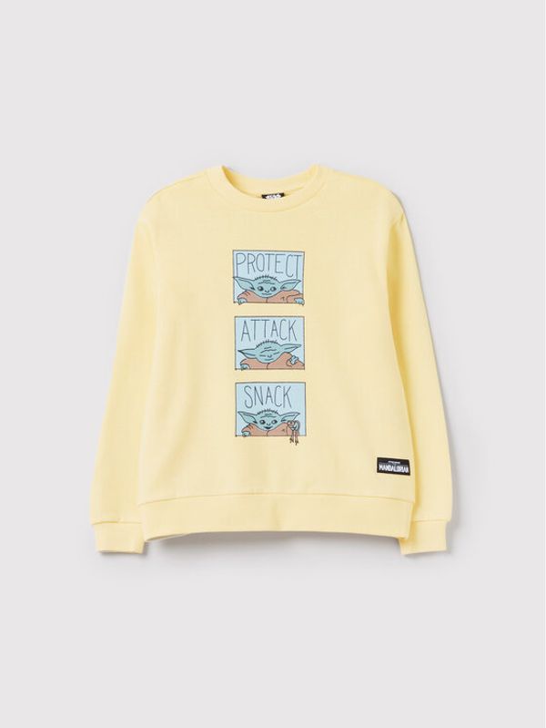 OVS OVS Суитшърт STAR WARS 1368811 Жълт Regular Fit