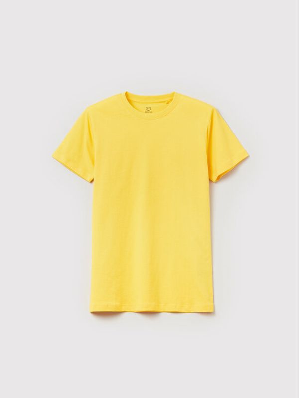 OVS OVS Тишърт 1398990 Жълт Regular Fit
