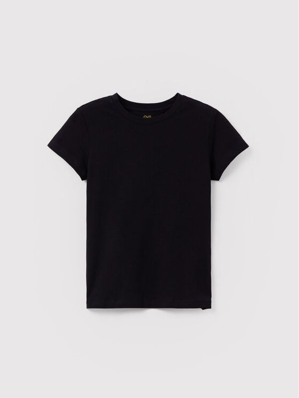 OVS OVS Тишърт 1405199 Черен Regular Fit