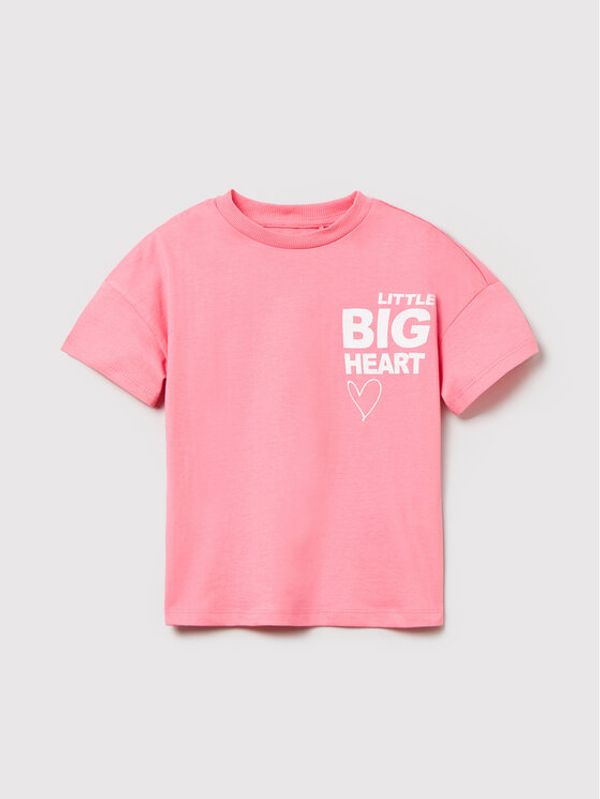 OVS OVS Тишърт 1494886 Розов Regular Fit