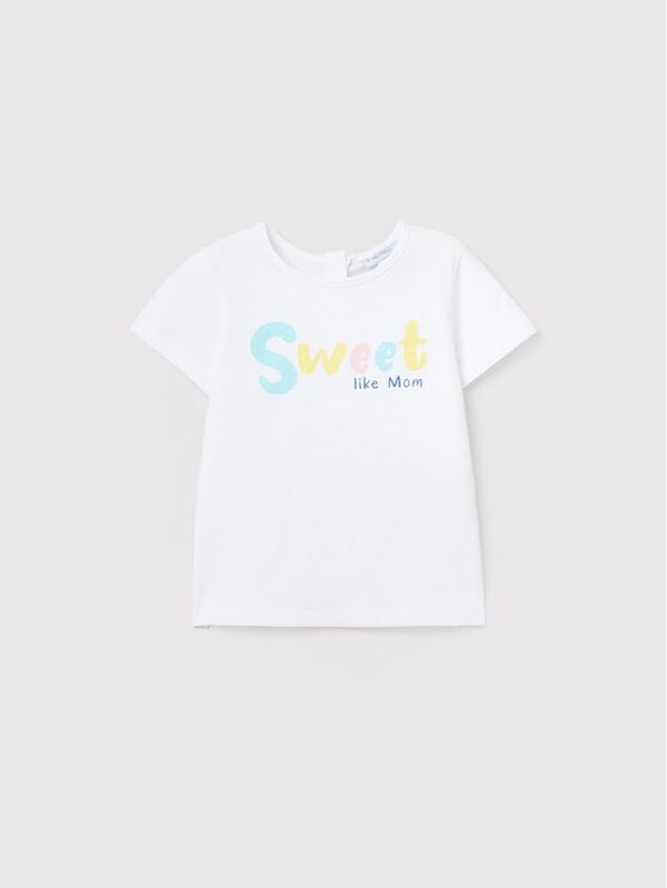 OVS OVS Тишърт 1499800 Бял Regular Fit