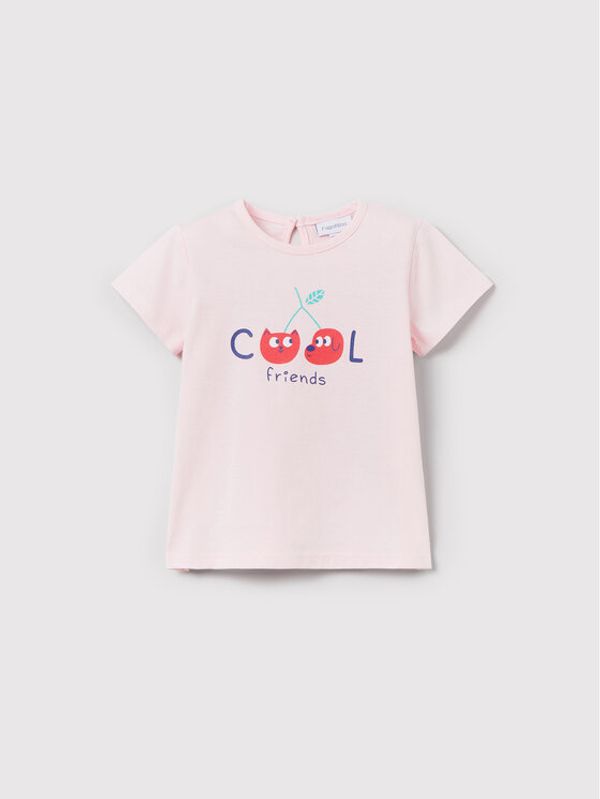 OVS OVS Тишърт 1516340 Розов Regular Fit