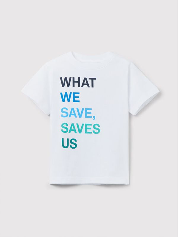 OVS OVS Тишърт 1517050 Бял Regular Fit