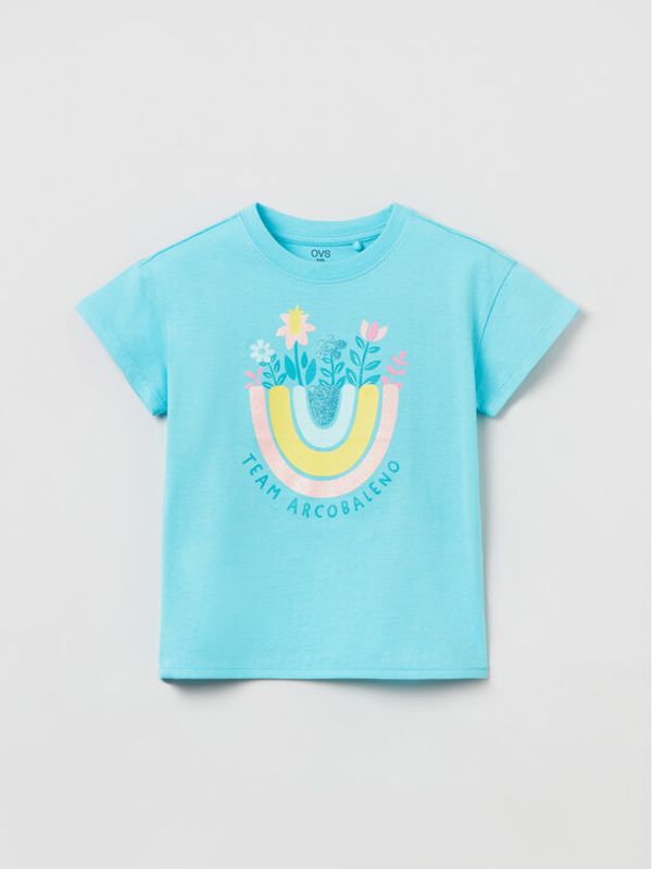 OVS OVS Тишърт 1764480 Тъмносин Regular Fit