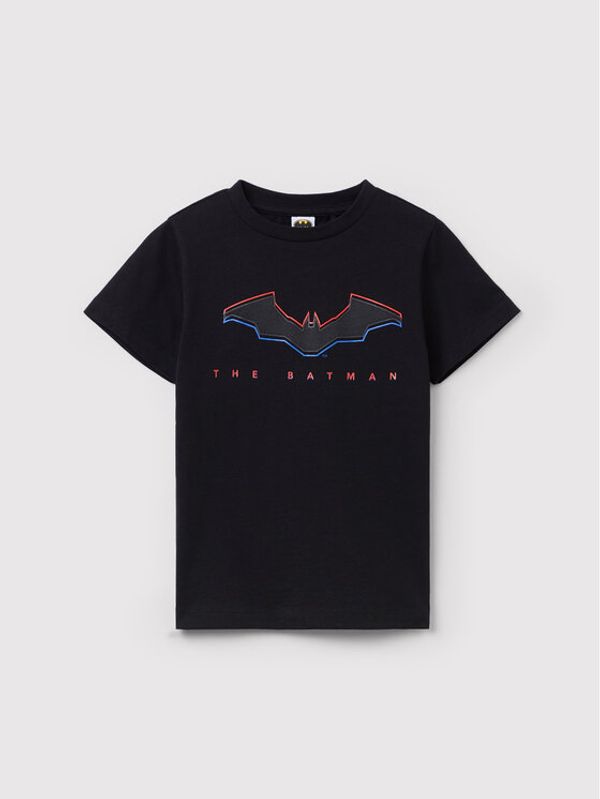 OVS OVS Тишърт BATMAN 1437944 Черен Regular Fit