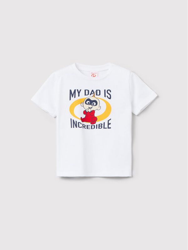 OVS OVS Тишърт INCREDIBLES 2 1471227 Бял Regular Fit