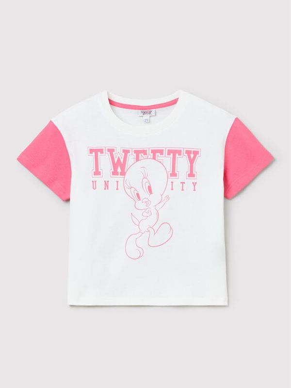 OVS OVS Тишърт LOONEY TUNES 1440345 Бял Regular Fit