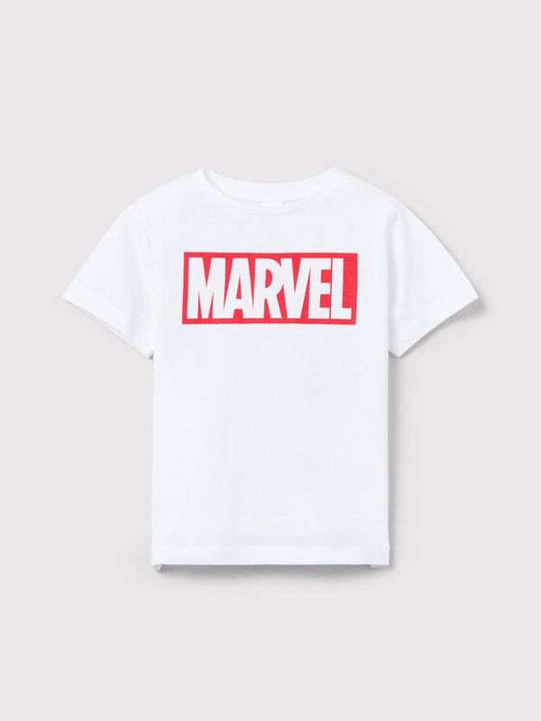OVS OVS Тишърт MARVEL 1514534 Бял Regular Fit