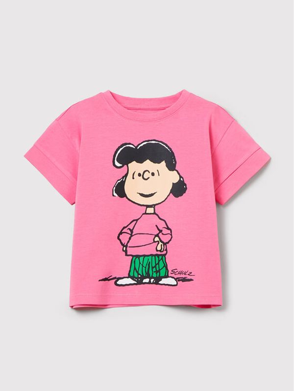 OVS OVS Тишърт PEANUTS 1449504 Розов Regular Fit