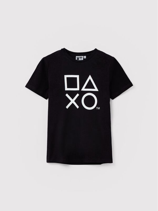 OVS OVS Тишърт PLAYSTATION 1433942 Черен Regular Fit