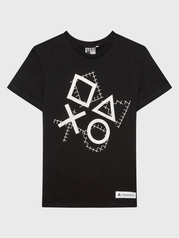 OVS OVS Тишърт PLAYSTATION 1767721 Черен Regular Fit