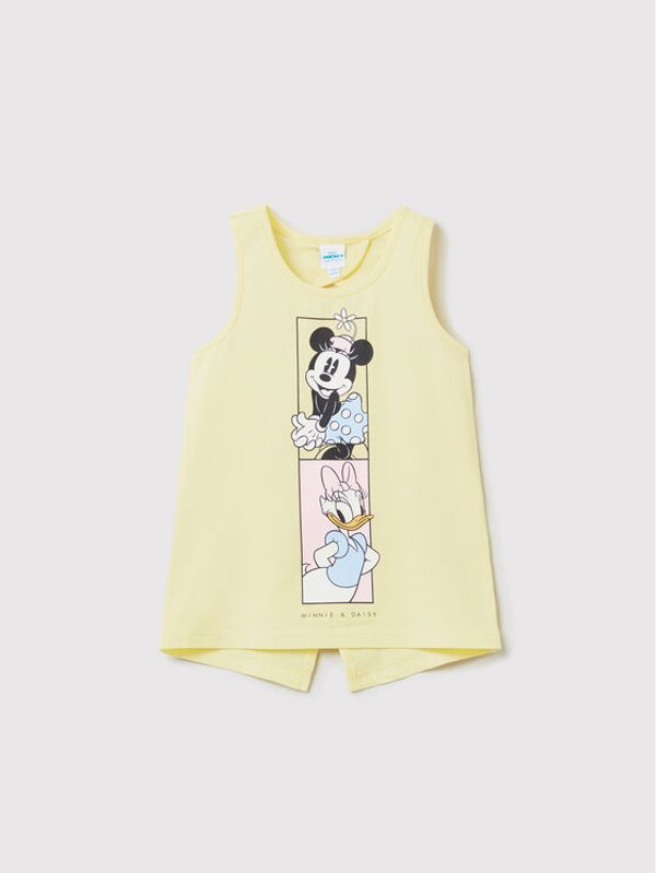 OVS OVS топ MICKEY & FRIENDS 1489362 Жълт Regular Fit