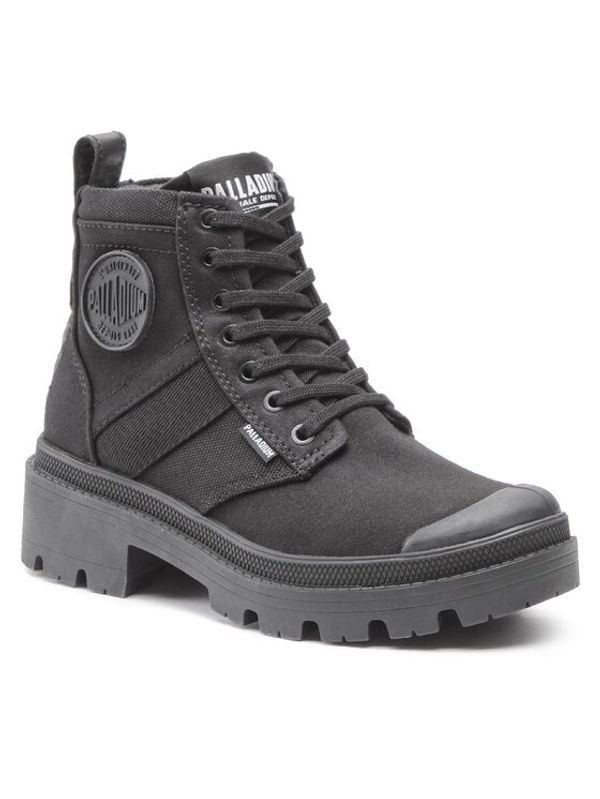 Palladium Palladium Туристически oбувки Pallabase Hi Army 98582-008-M Черен