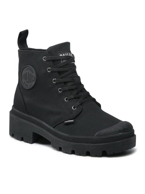 Palladium Palladium Туристически oбувки Pallabase Twill 96907-008-M Черен