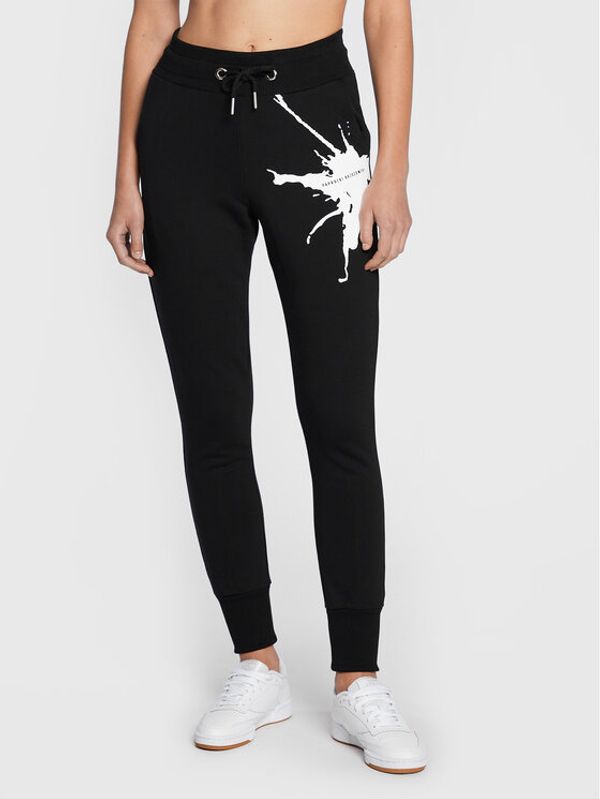 Paprocki & Brzozowski Paprocki & Brzozowski Долнище анцуг SPODCOM2127 Черен Regular Fit