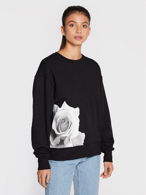 Paprocki & Brzozowski Paprocki & Brzozowski Суитшърт BLUZCOM2101 Черен Regular Fit