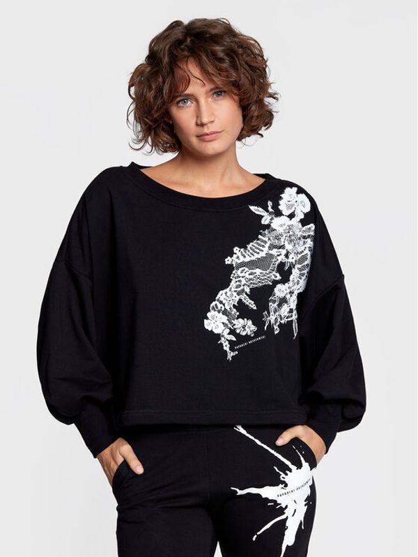 Paprocki & Brzozowski Paprocki & Brzozowski Суитшърт BLUZCOM2149 Черен Relaxed Fit