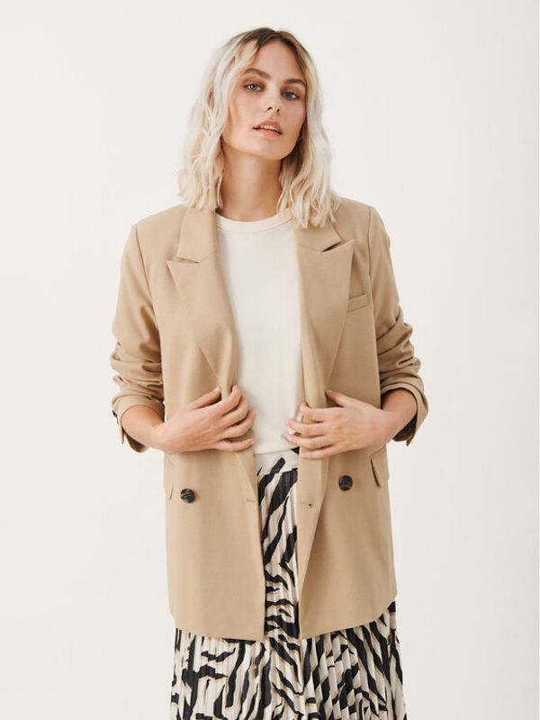 Part Two Part Two Блейзър Sonjas 30307441 Бежов Relaxed Fit