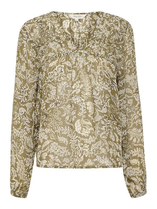 Part Two Part Two Блуза Botilda 30307833 Зелен Regular Fit