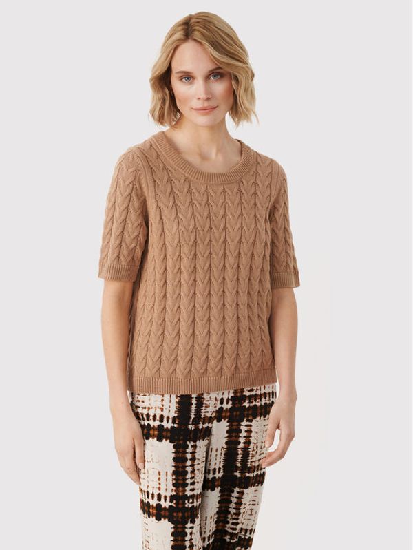 Part Two Part Two Пуловер Orgesa 30306995 Кафяв Relaxed Fit